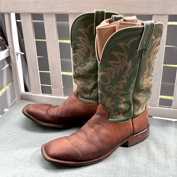 Tony Lama Other - TONY LAMA Leather Western Boots Green/Brown Sz 13
